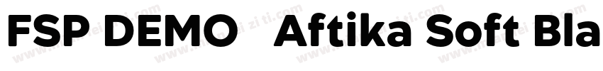 FSP DEMO   Aftika Soft Black Regul字体转换